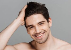 Male rhinoplasty finished look